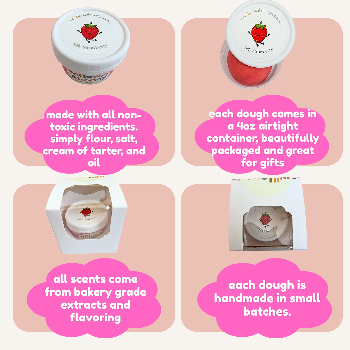 Strawberry Scented Pink Dough