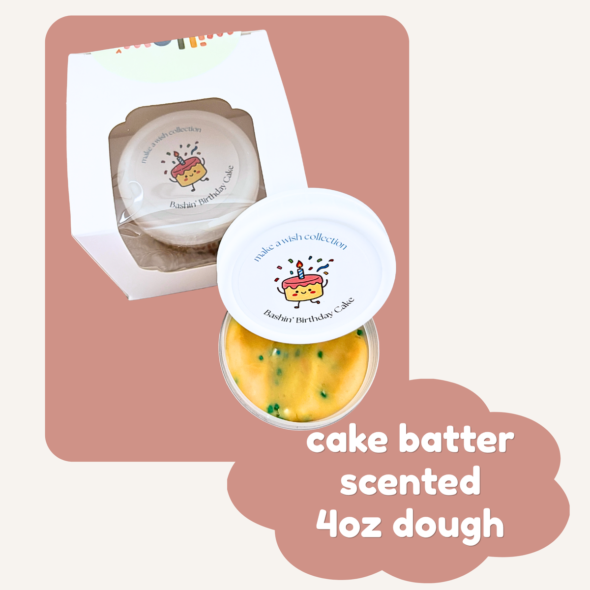 Birthday Cake Scented Yellow Sprinkle Dough