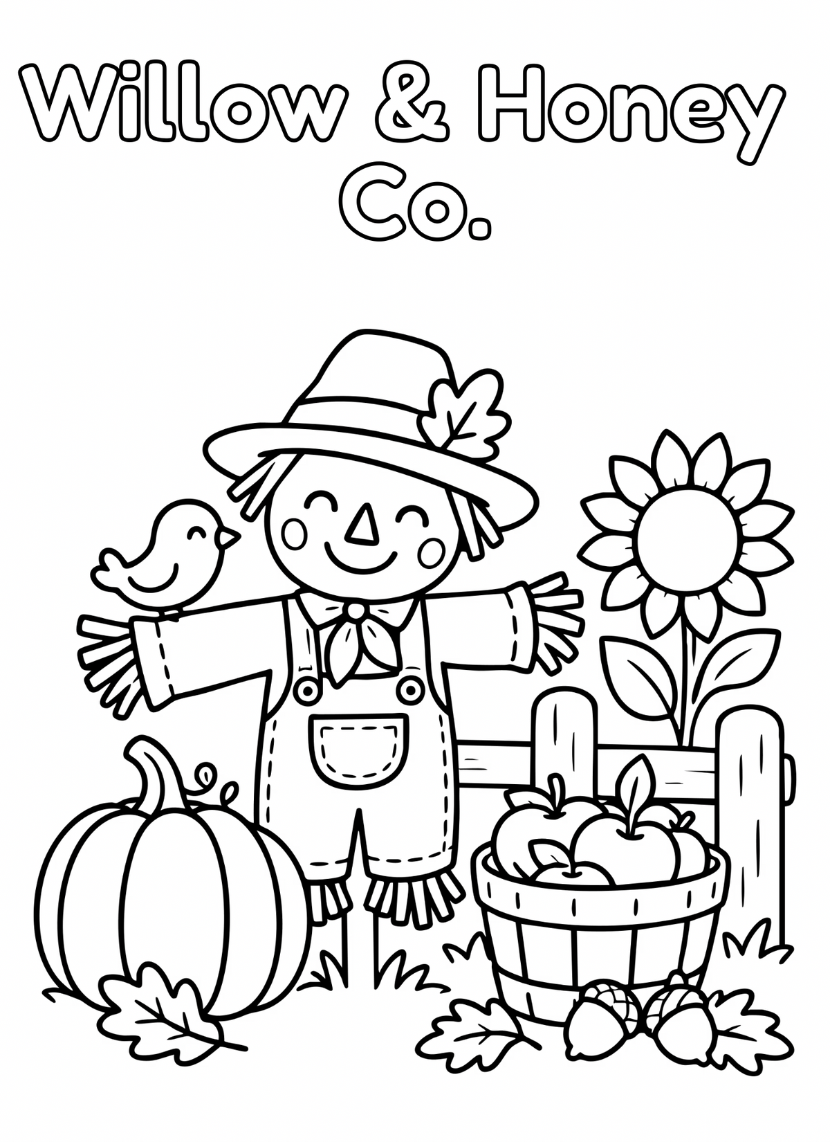 Free Fall Coloring Page